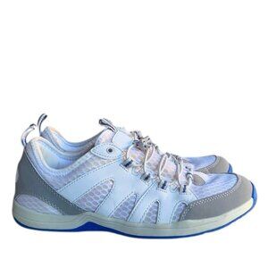 Lands’ End Men’s 10 Gray Mesh Slip On Walking Shoes V/3805 Comfort‎ Drawstring